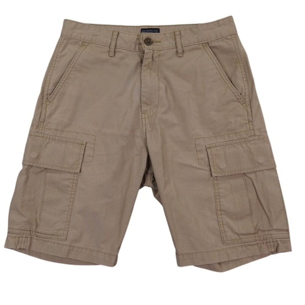 Levi's Cargo Shorts Mens 29 Tan Ripstop Outdoor Hiking Workwear Gorpcore Logo
